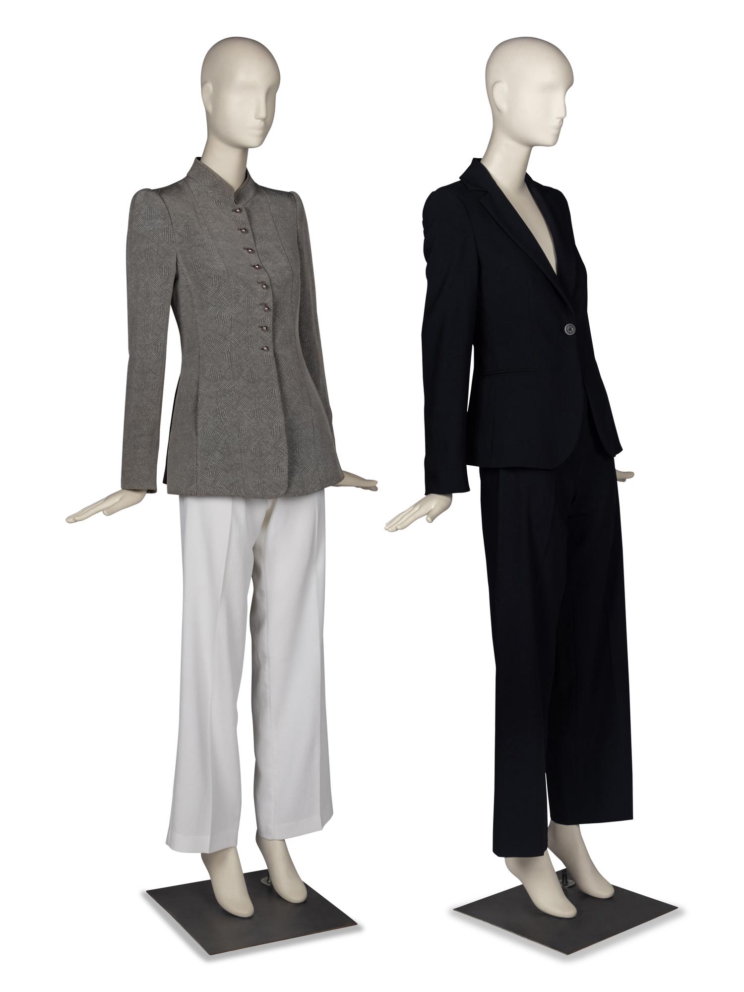 Two Giorgio Armani Black Label Pant Suits