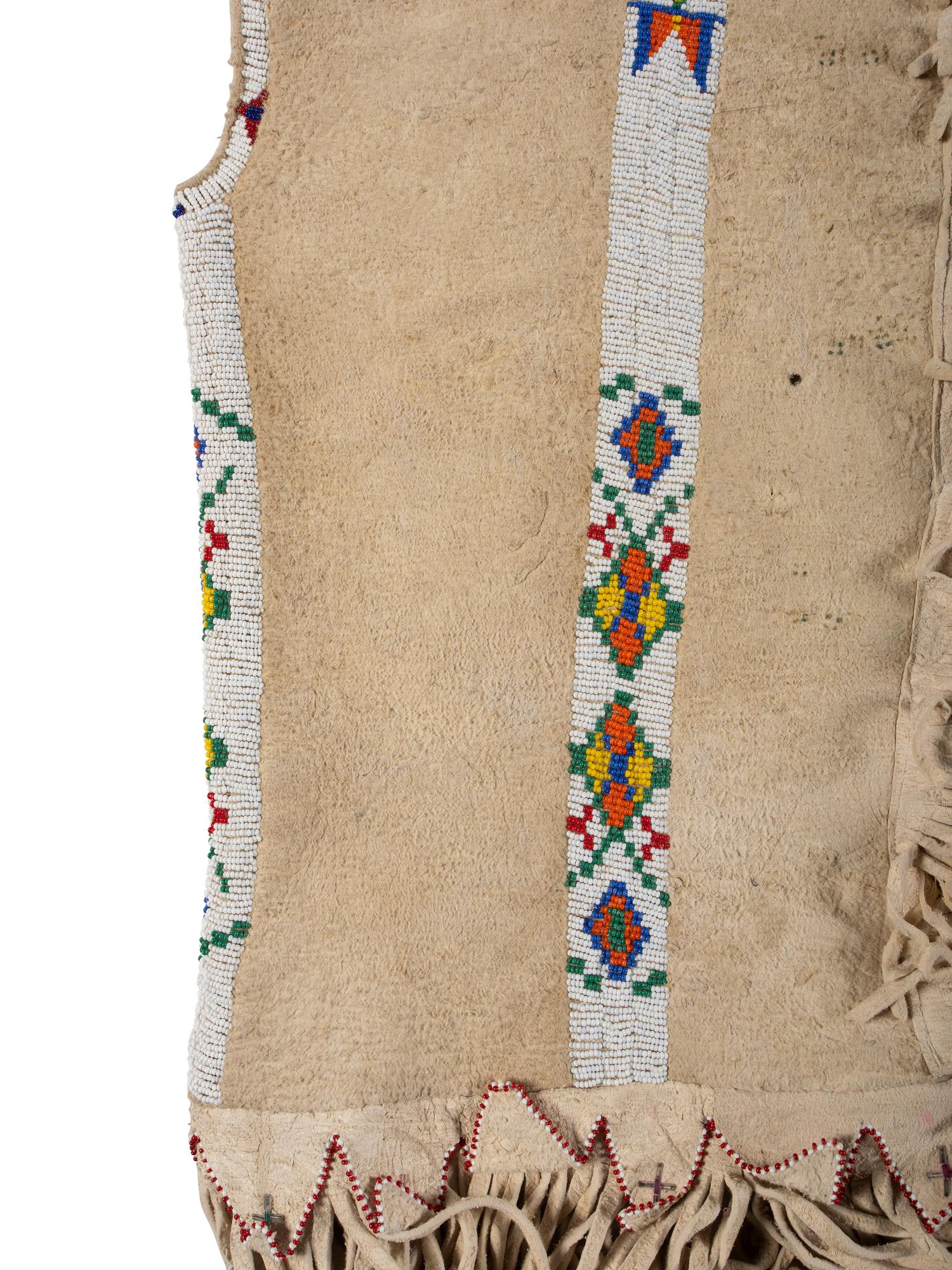 Contemporary Sioux Beaded Hide Dress