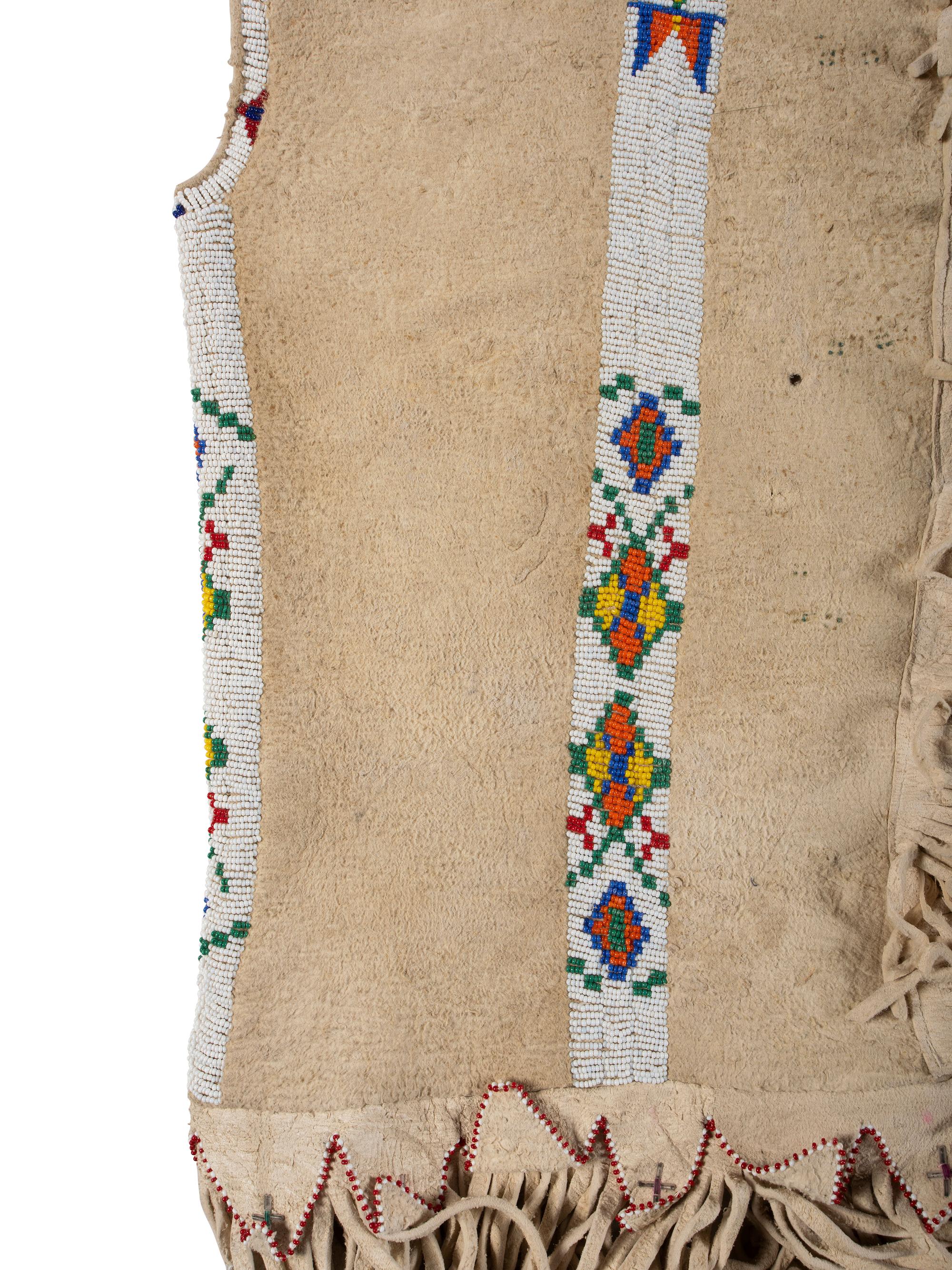 Contemporary Sioux Beaded Hide Dress