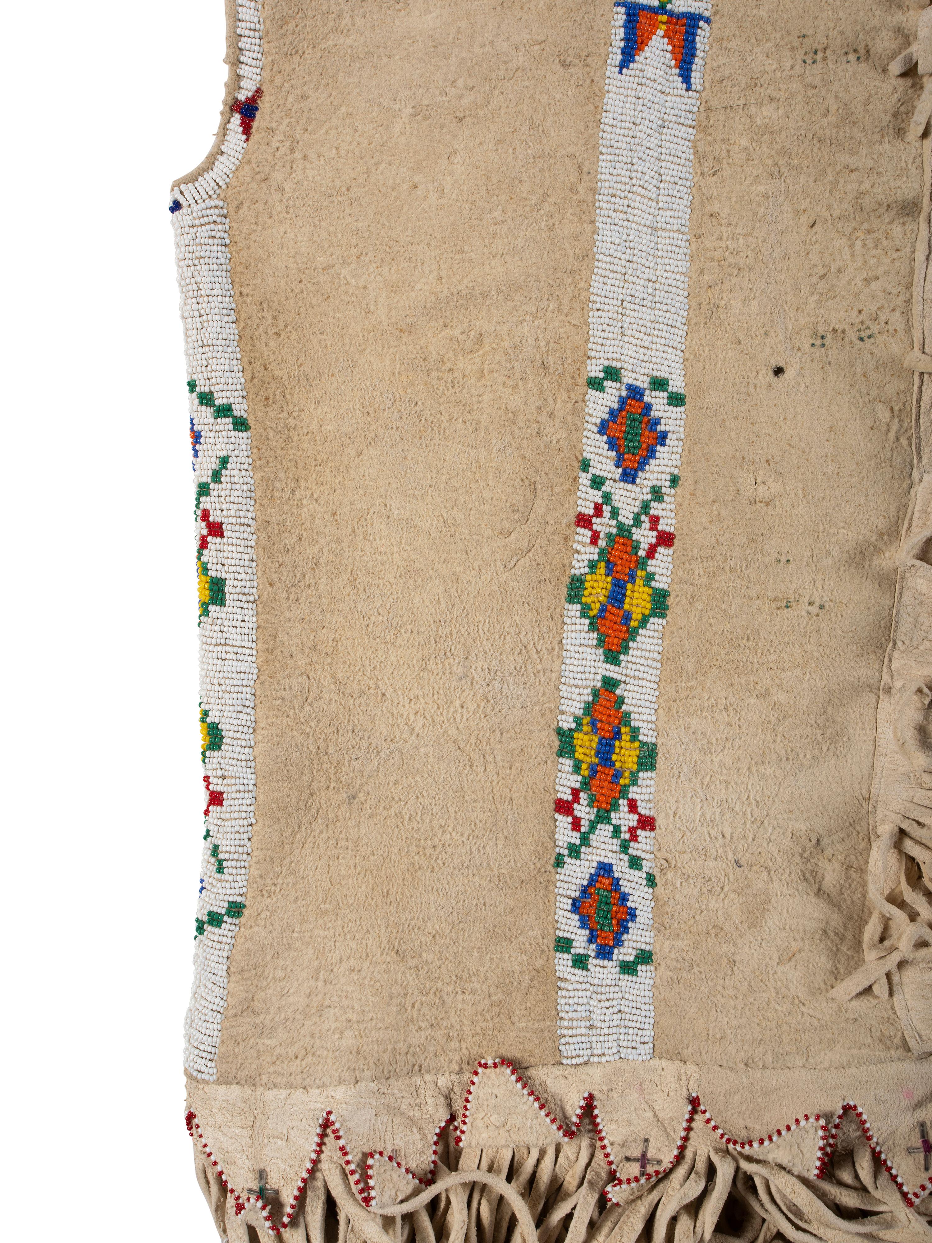 Contemporary Sioux Beaded Hide Dress