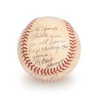 A Dwight Evans Boston Red Sox 900th Career Extra Base Hit Game Used Signed Autograph Baseball (Beckett Authentication Services Letter BAS Certified)