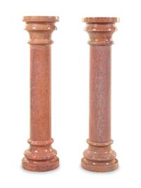 A Pair of Continental Granite Pedestals