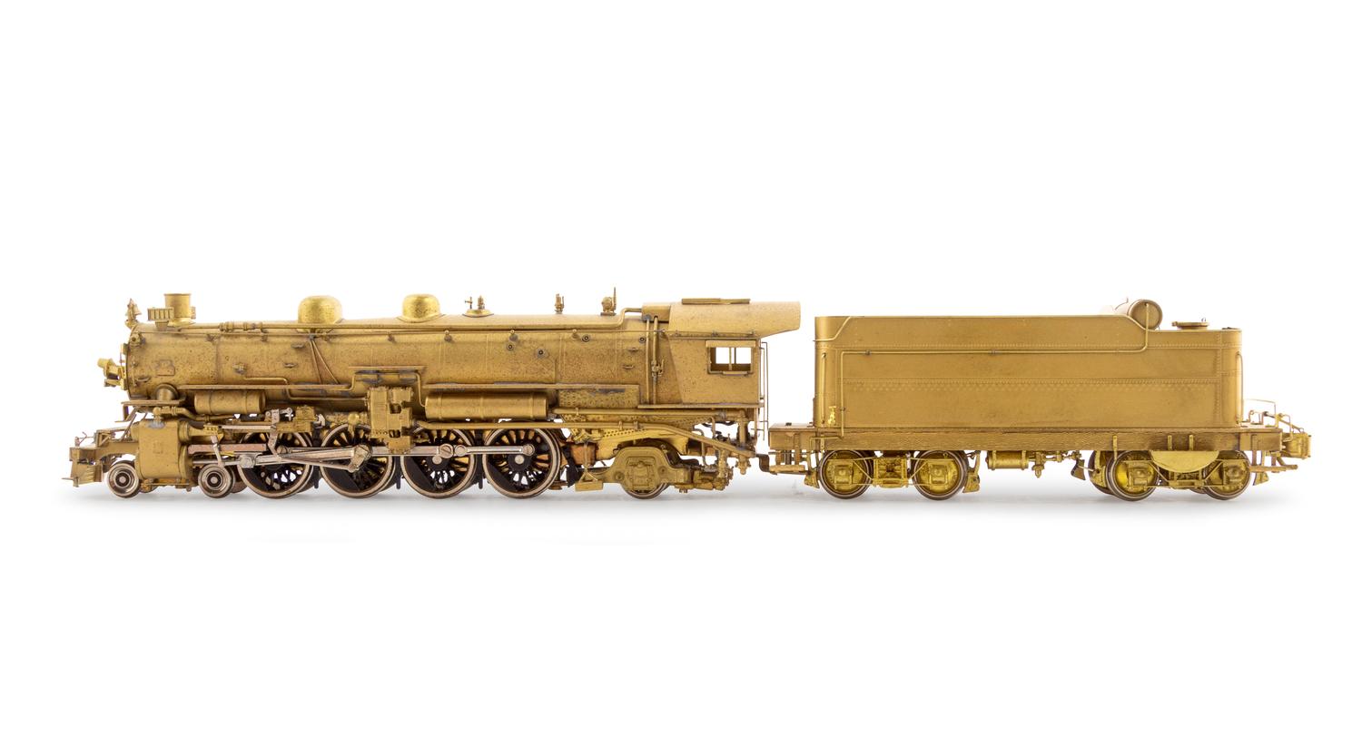 A Group of Three Japanese Brass Locomotive and Tenders