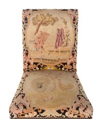 A Pair of George III Style Needlepoint Upholstered Side Chairs