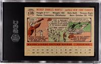 A 1956 Topps Mickey Mantle Baseball Card No. 135 Gray Back (SGC Authentic)