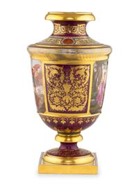 A Vienna Porcelain Urn