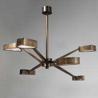 Spider six-light chandelier