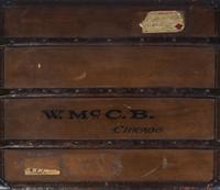 A Rare Louis Vuitton Vuittonite Leather Steamer Trunk, 44 x 22 x 22 inches.