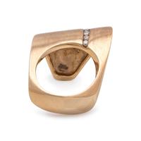 YELLOW GOLD AND DIAMOND RING