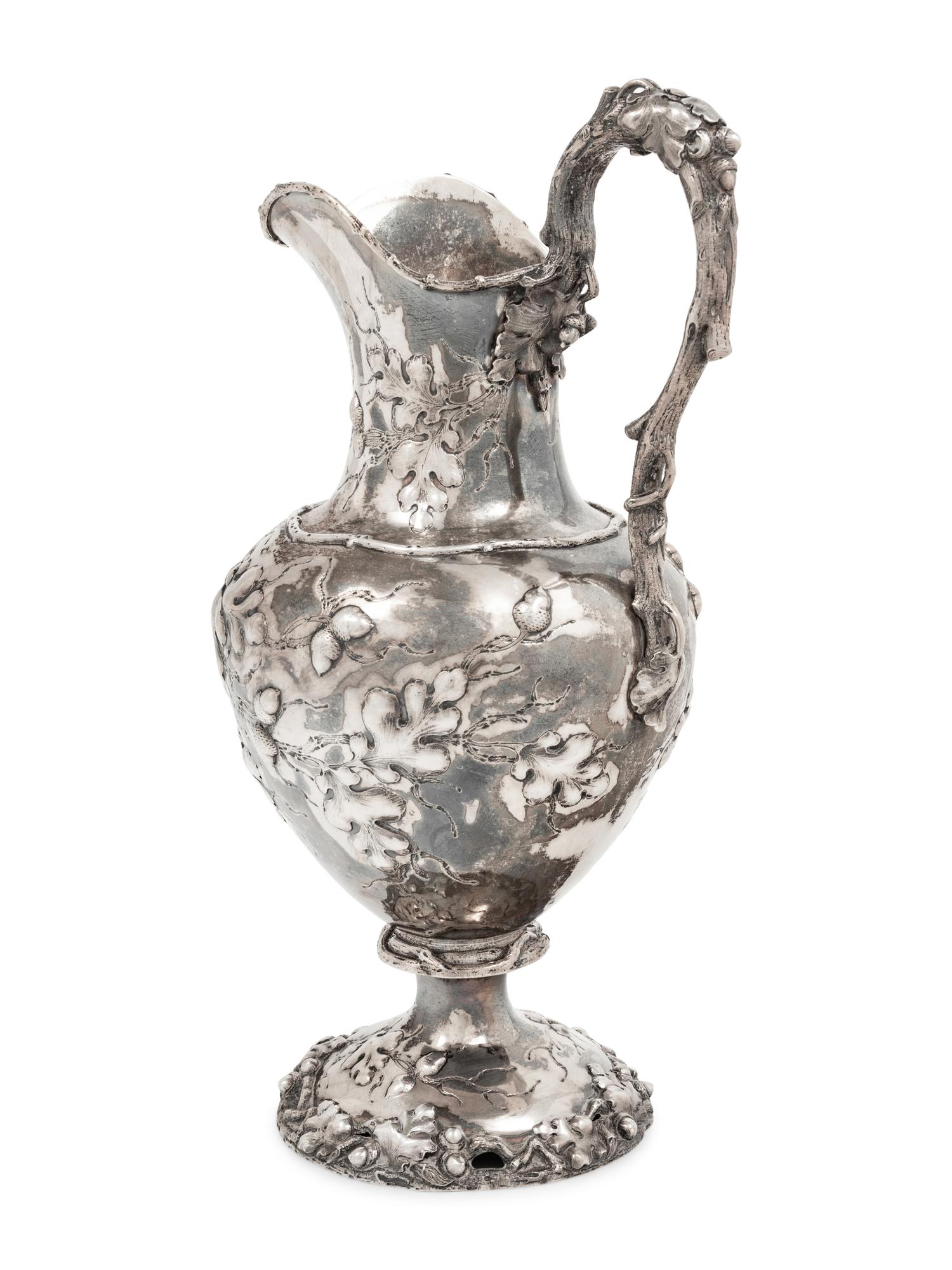 An American Coin Silver Pitcher