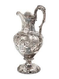 An American Coin Silver Pitcher
