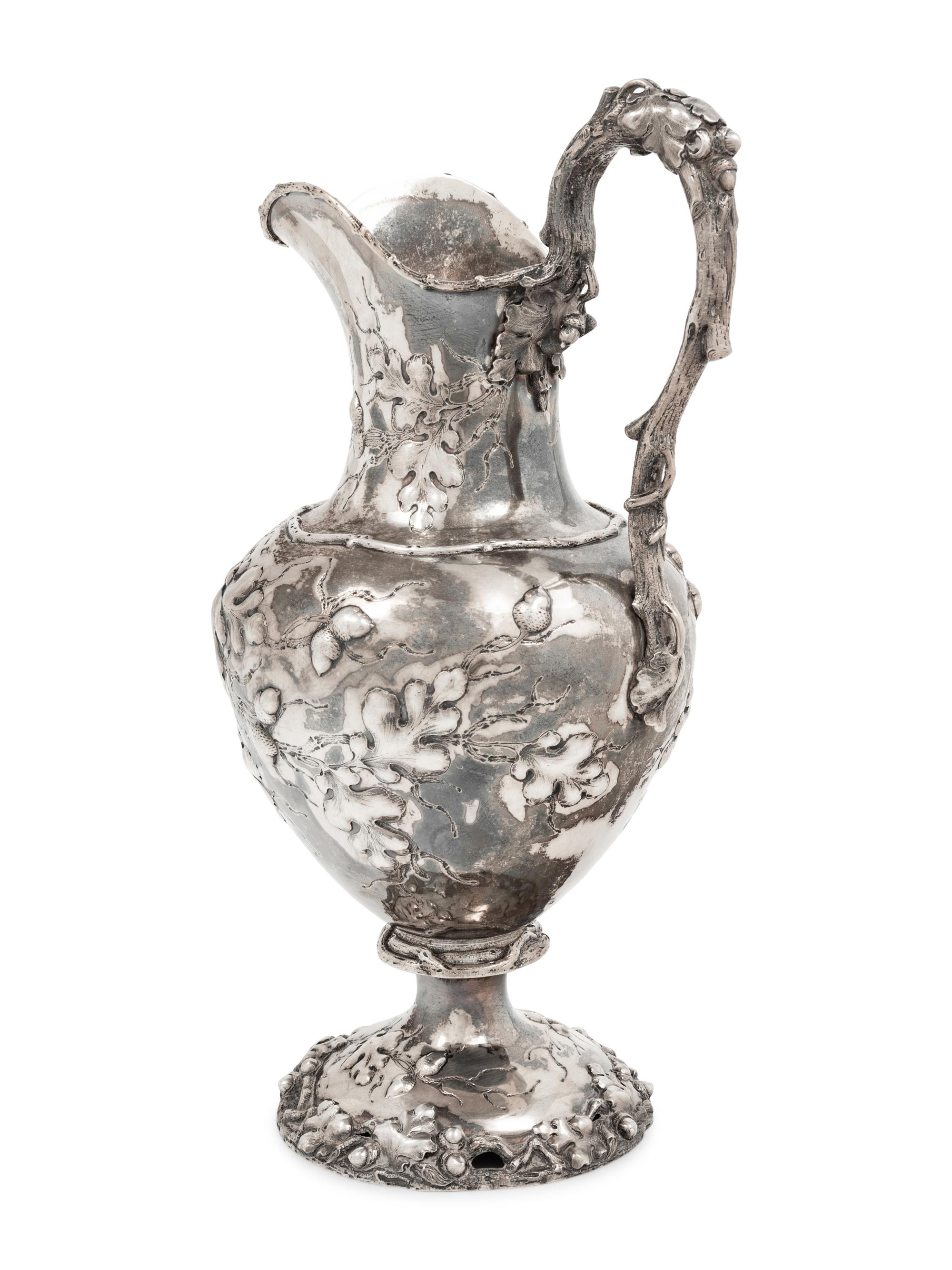 An American Coin Silver Pitcher