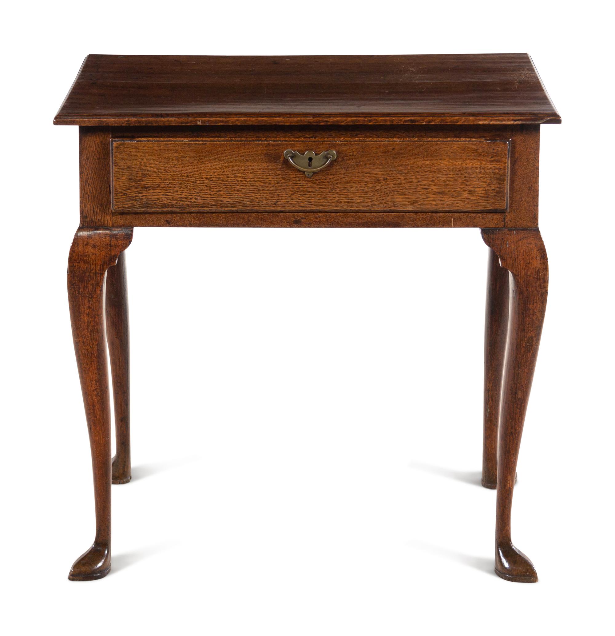 A George I Oak Dressing Table