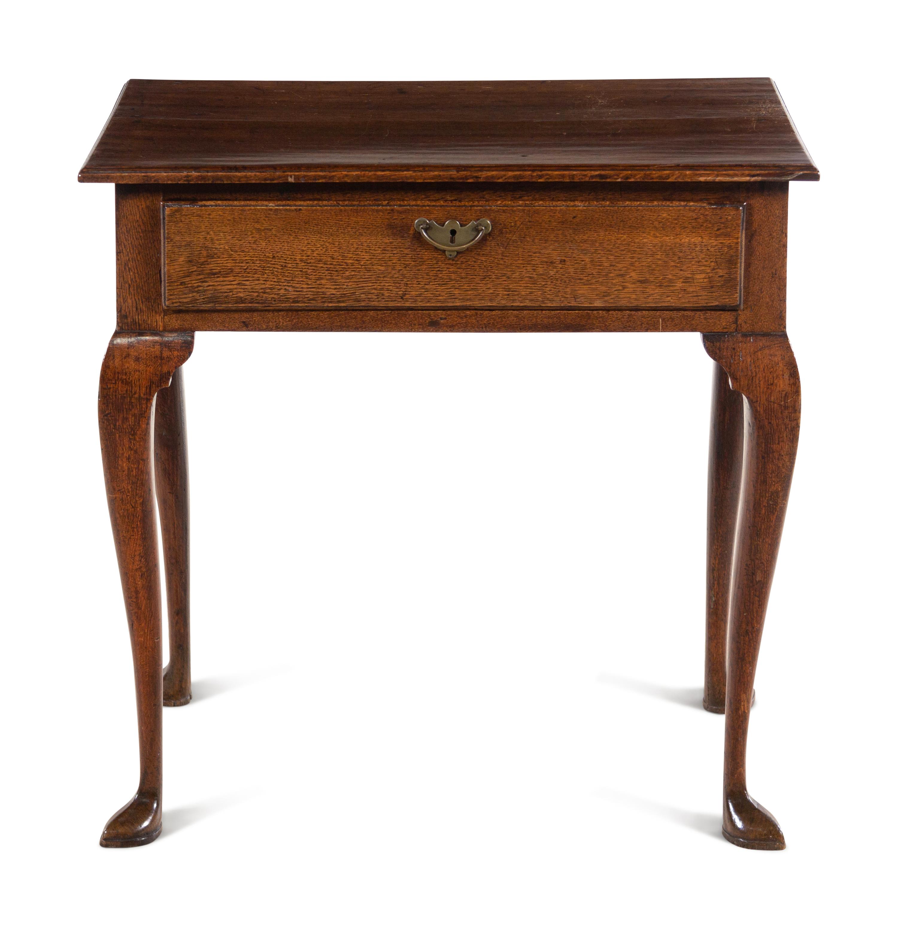 A George I Oak Dressing Table