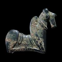 A Luristan Bronze Pin Finial- Provenance: Mathias Komor, New York, prior to 1955. Acquired by the present owner from the above, 17 December 1955.