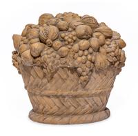 A Terra Cotta Model of a Fruit-Filled Basket