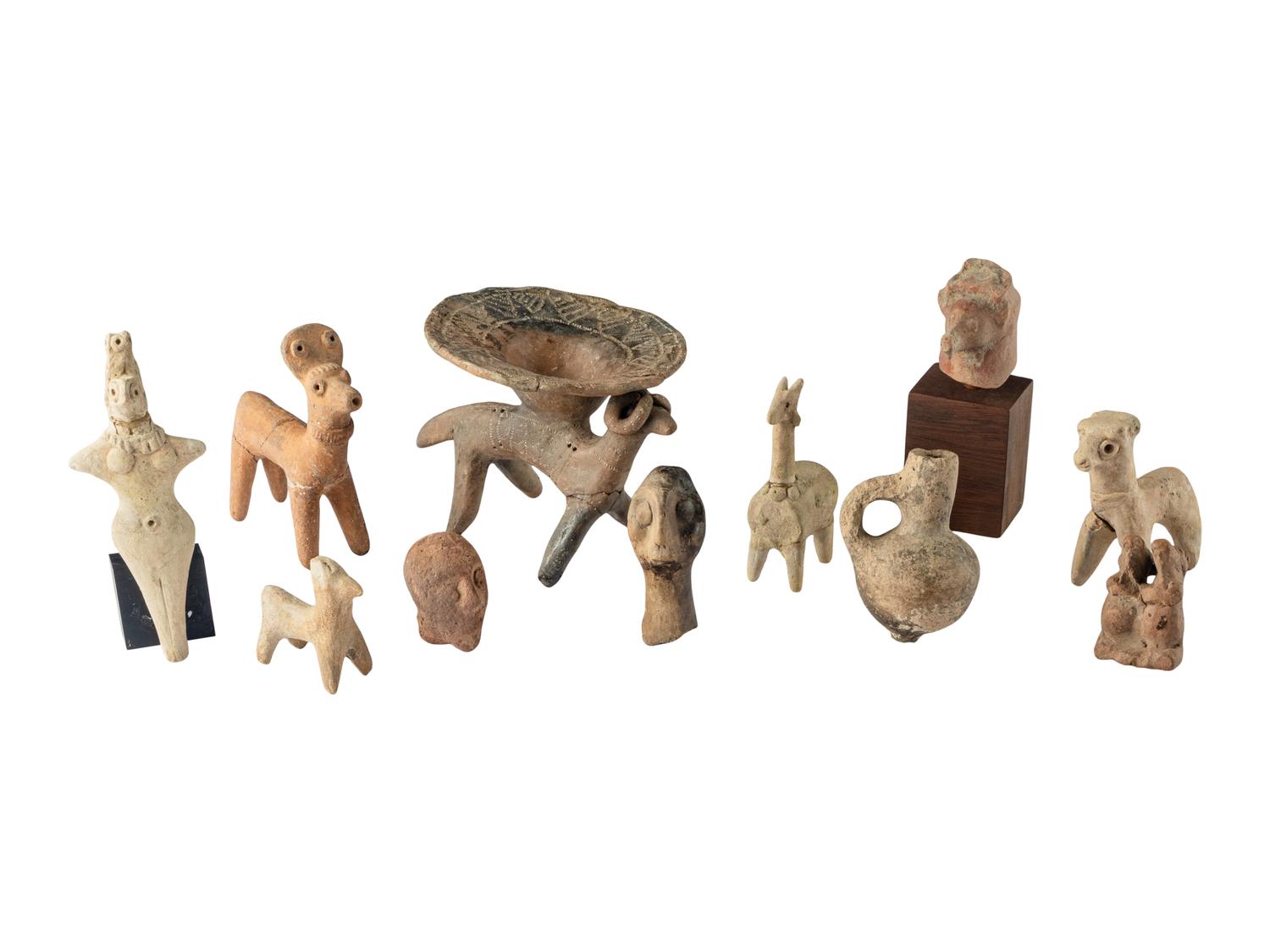 11 Near Eastern Terracotta Figures and Items