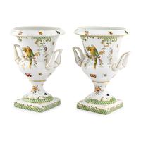 A Pair of Contemporary Porcelain Urns