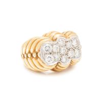 BICOLOR GOLD AND DIAMOND RING