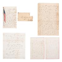 [CIVIL WAR]. Civil War letter archive of brothers George and James Burke, 1st New York Veteran Cavalry, and John Burke, 20th Kentucky Infantry, 1860-1865.