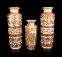 Three Japanese Satsuma Vases