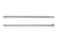 COLLECTION OF WHITE GOLD BRACELETS