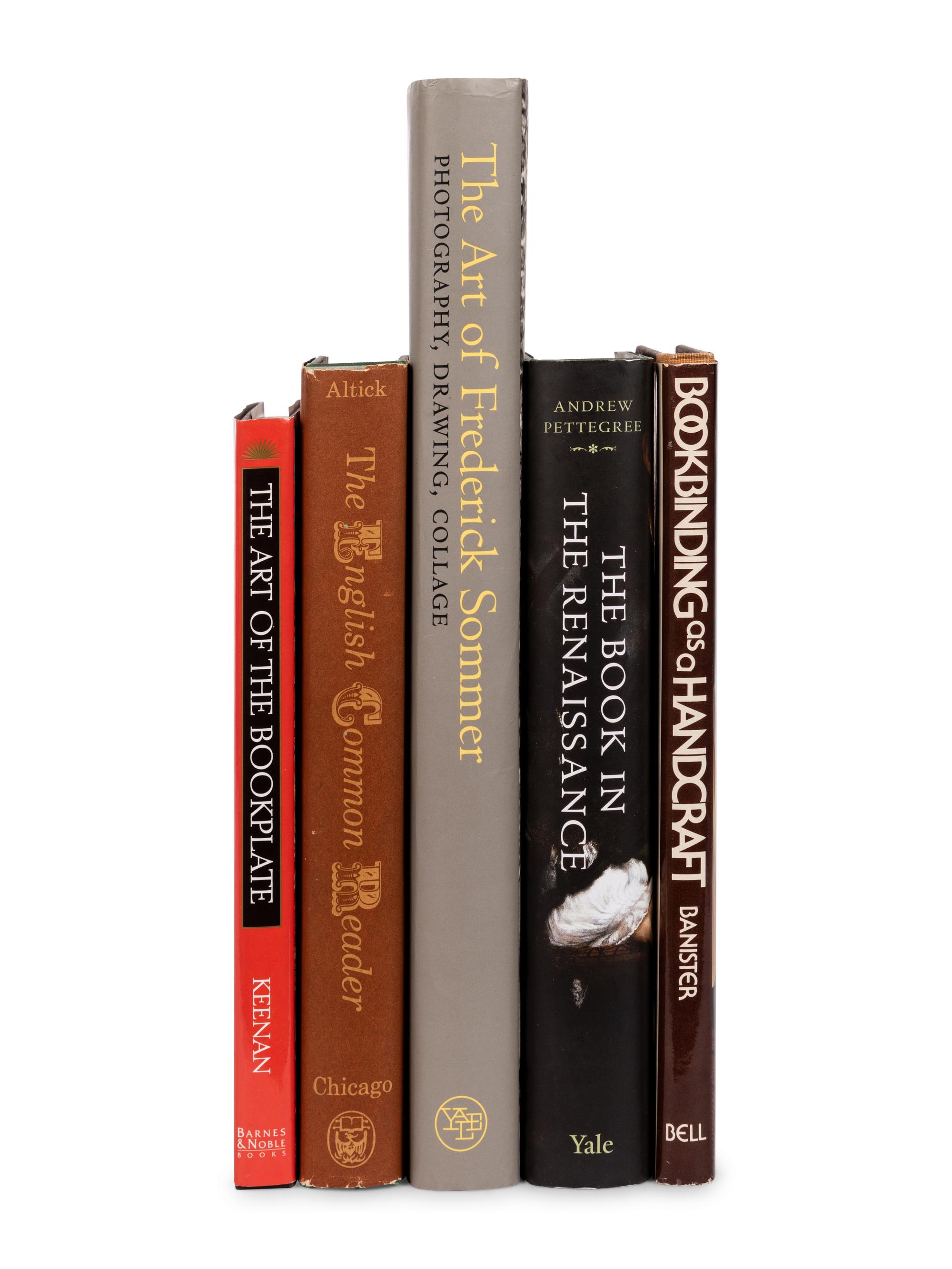 [BOOKS ABOUT BOOKS]. A group of 14 works about the history of book collecting and art, including:
