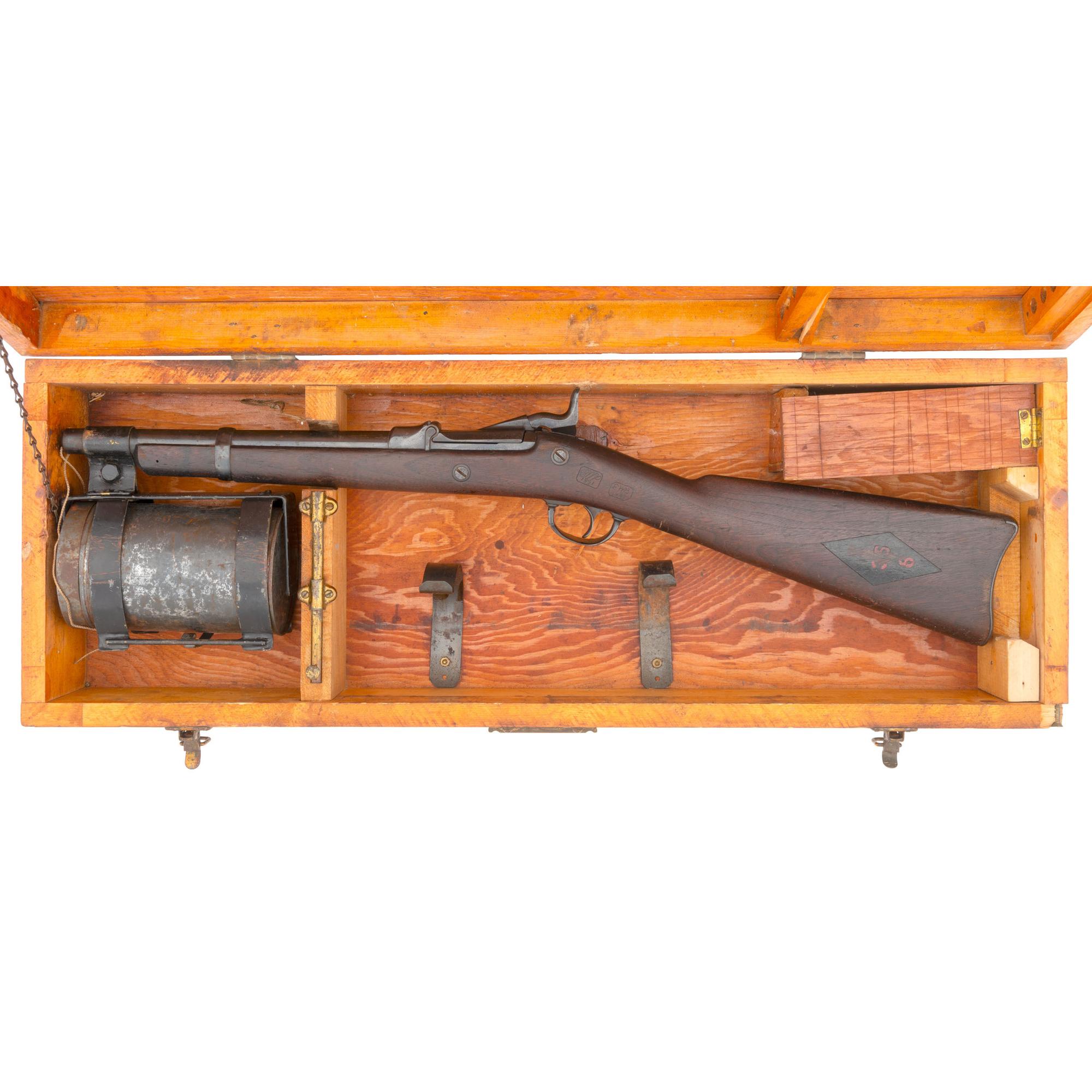 Trapdoor Line Throwing Gun in Case with Accessories