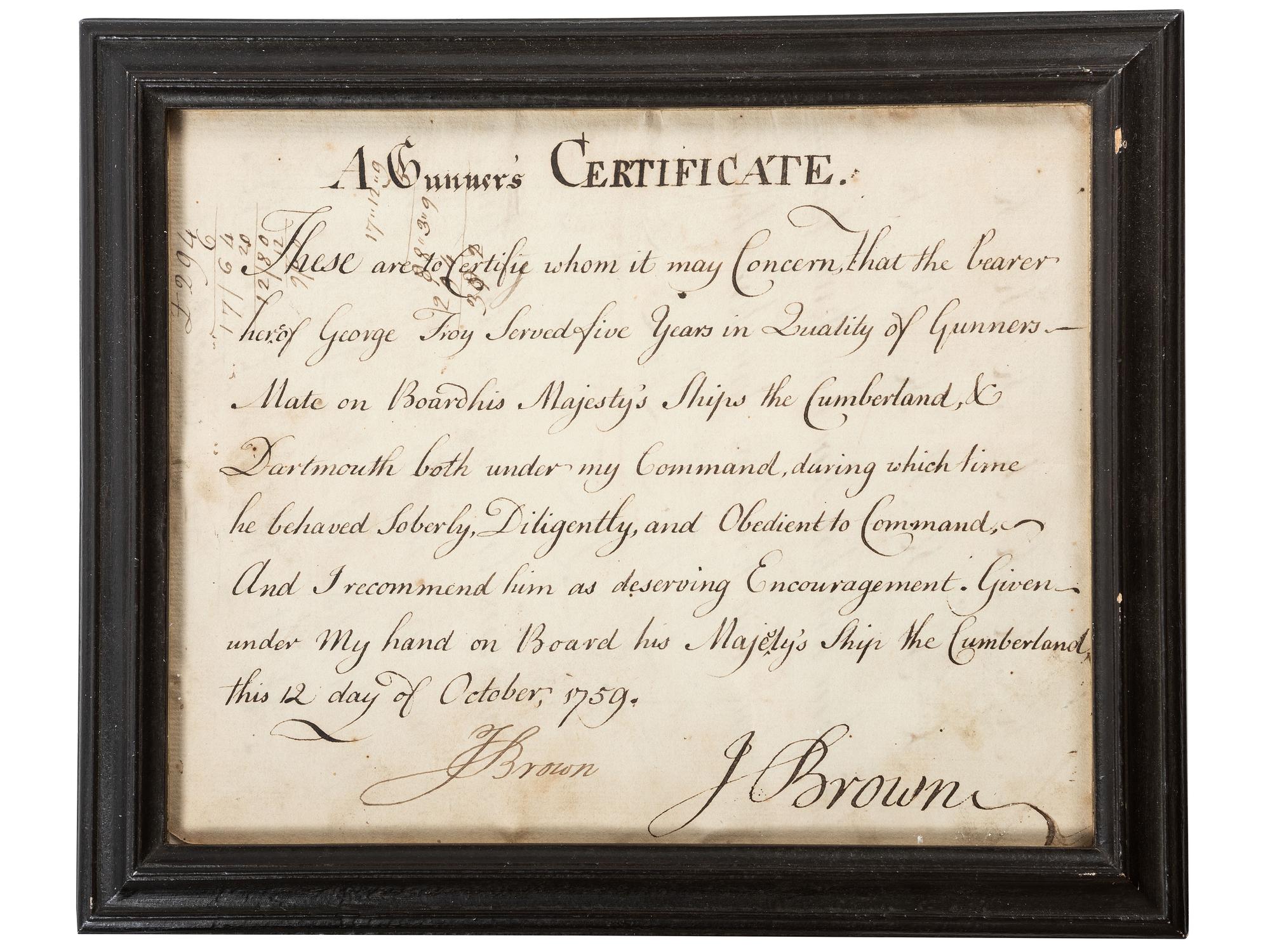 [REVOLUTIONARY WAR] -- [WAR OF 1812]. A group of colonial and early American documents and ephemera, comprising: