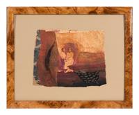 Two Women with Leaf