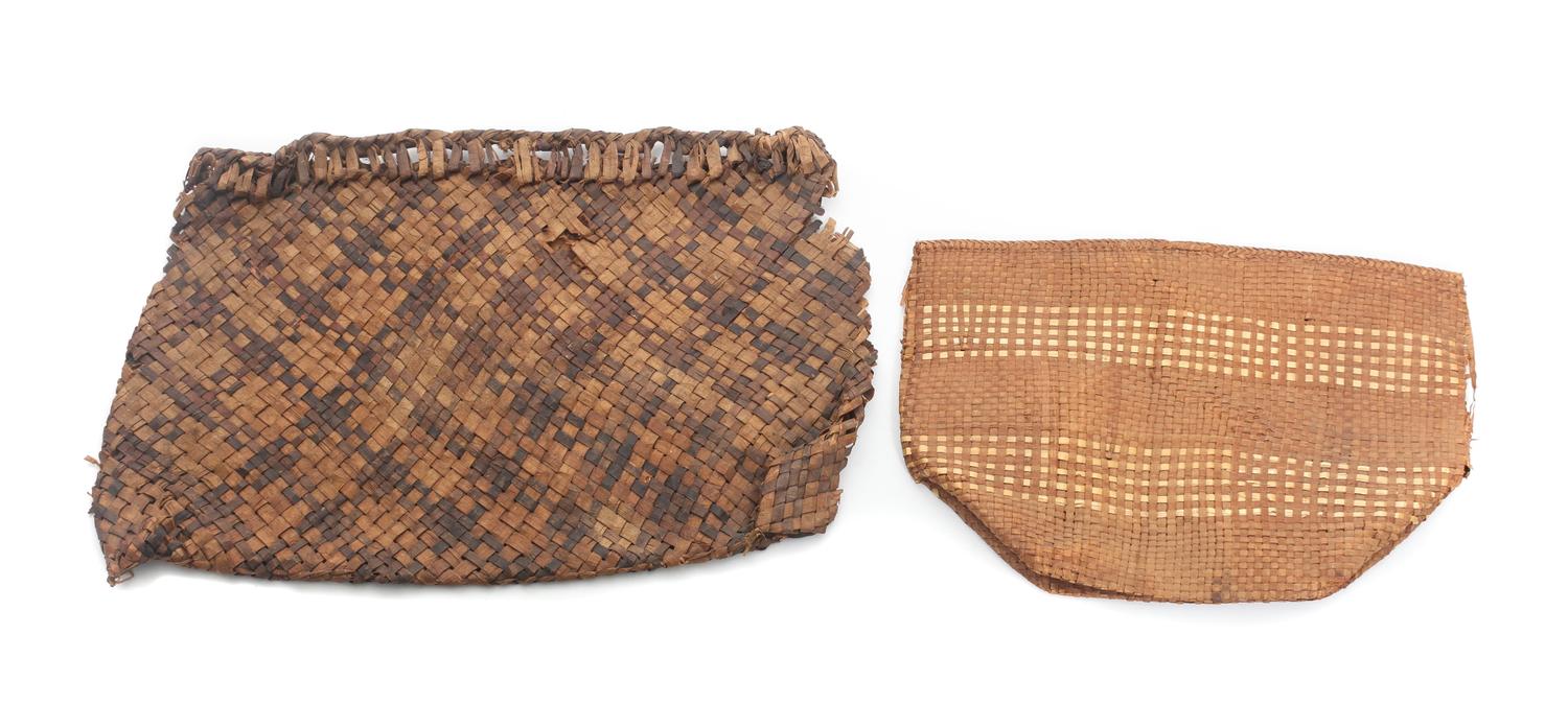 Four Native-Made Storage Bags Length of largest 24 inches.