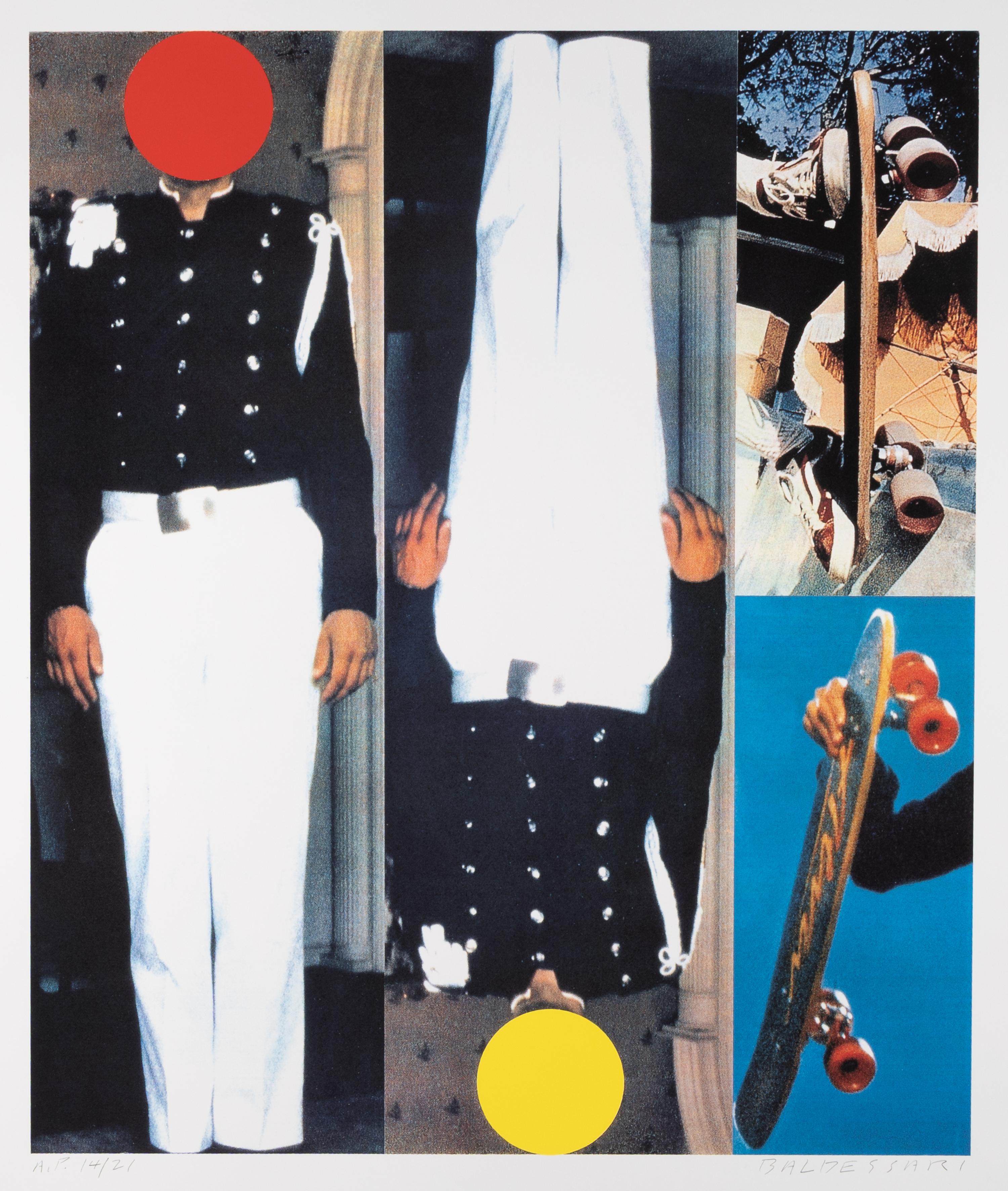 John Balderssari (American, 1931-2020) — Two Erect Figures/Two Skateboards , 1995