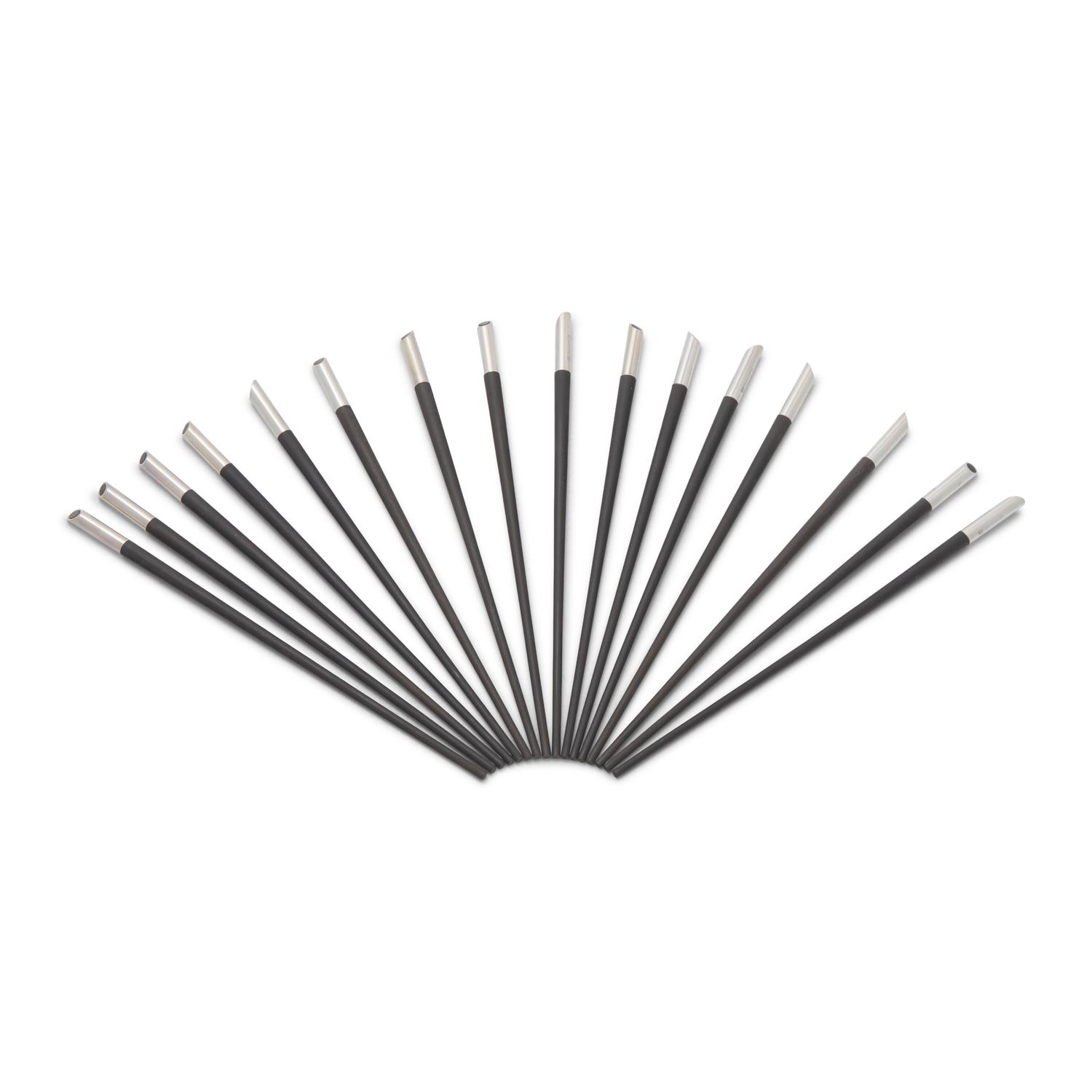 A Set of Christofle Silver-Plate Mounted Chopsticks