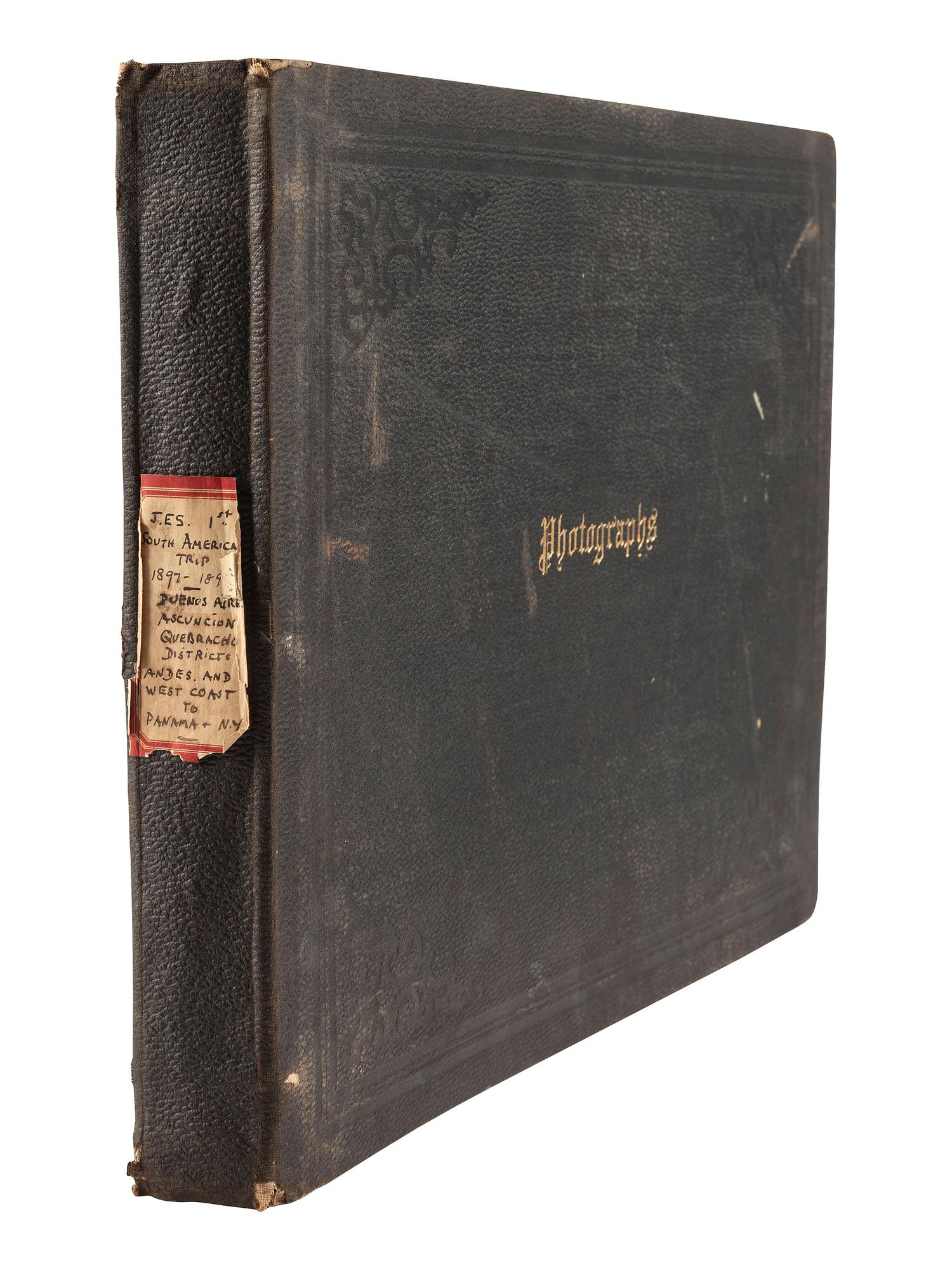 [EARLY PHOTOGRAPHY]. 3 albums documenting international travel. Ca 1892-1898.
