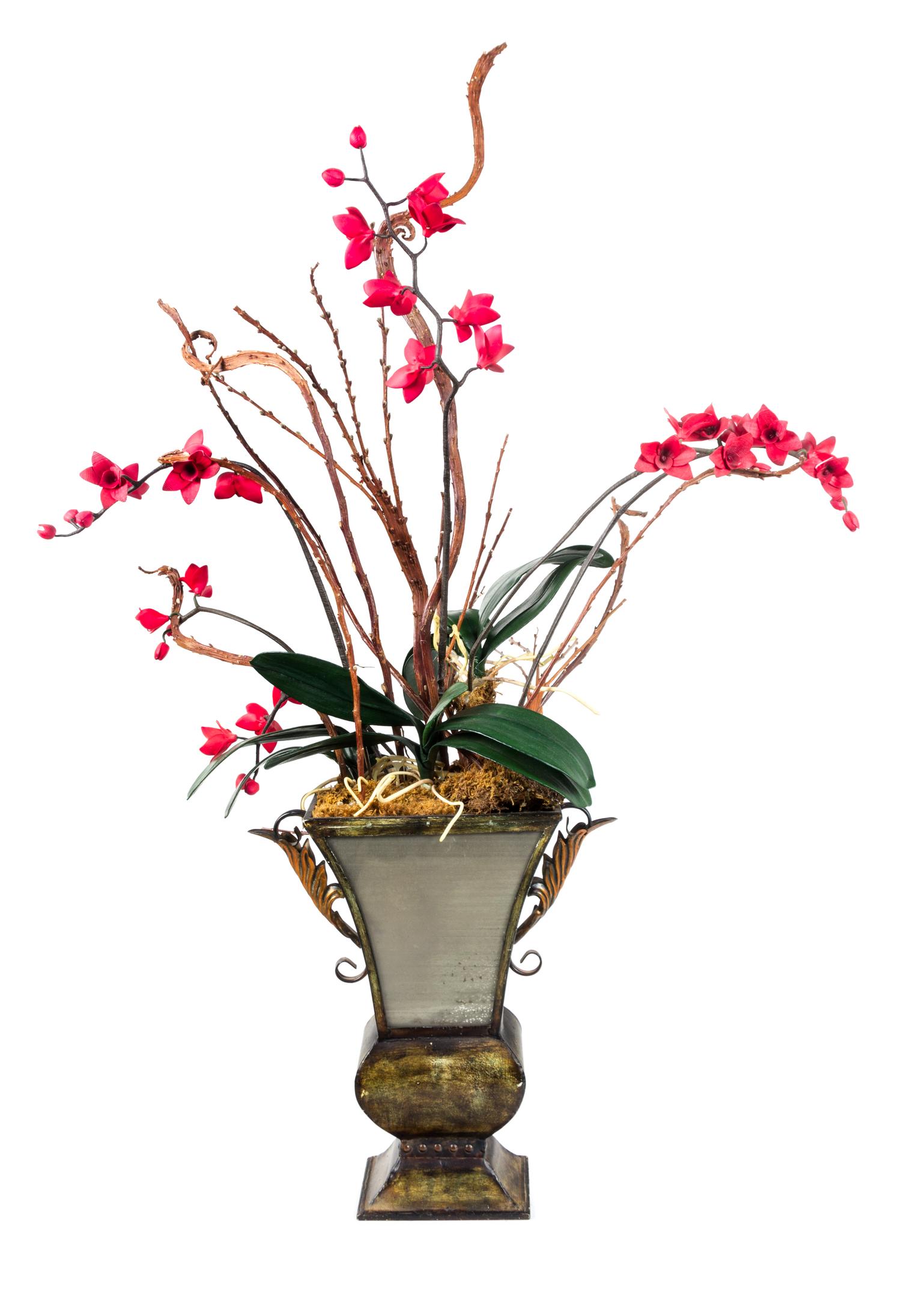 A Group of Five Decorative Vases Height of tallest 50 inches.