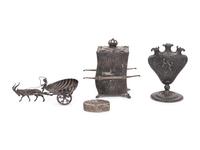 Four Dutch Silver Table Articles