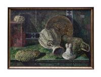 Still Life with Bread, Baskets on Table