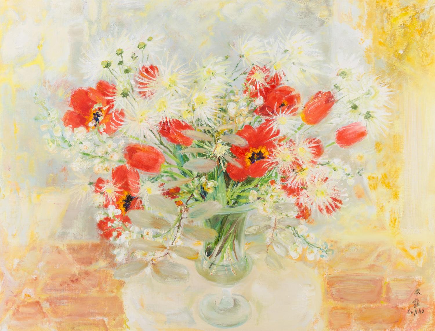 Le Pho, (French/Vietnamese, 1907-2001), Fleurs