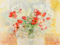 Le Pho, (French/Vietnamese, 1907-2001), Fleurs