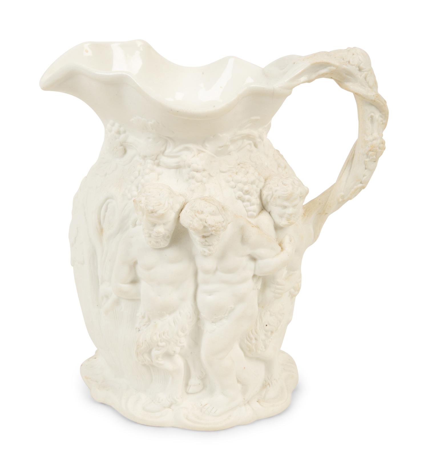A Collection of Six English Salt-Glazed Pitchers and Tankards — 19TH/20TH CENTURY