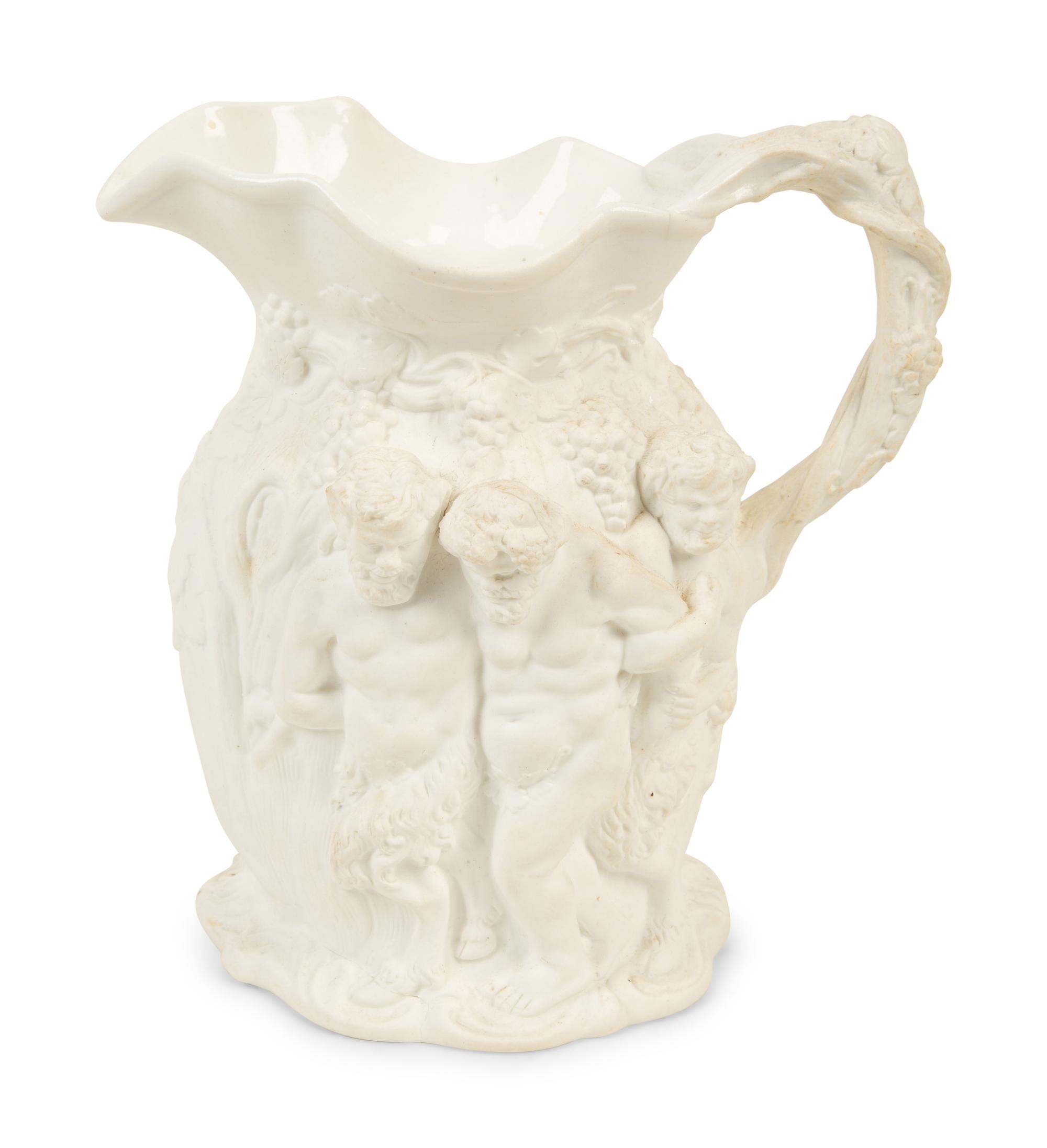 A Collection of Six English Salt-Glazed Pitchers and Tankards — 19TH/20TH CENTURY