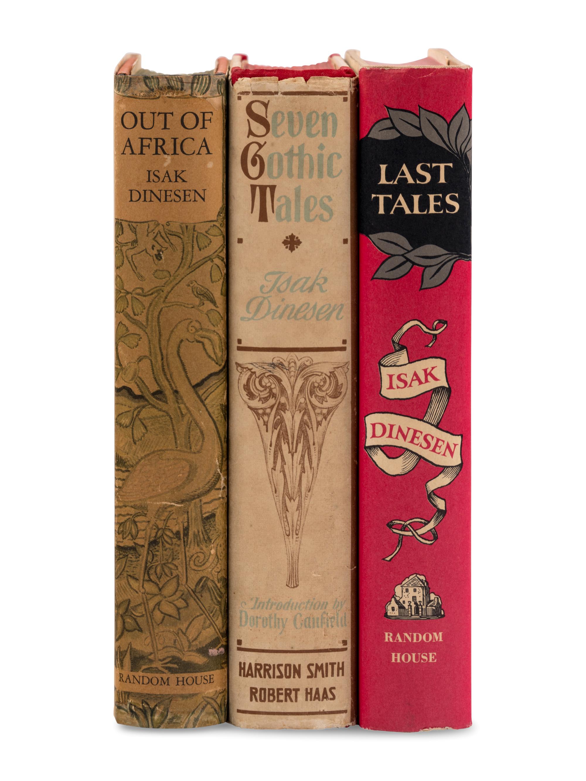 DINESEN, Isak (1885-1962). A group of 3 FIRST EDITIONS, comprising: