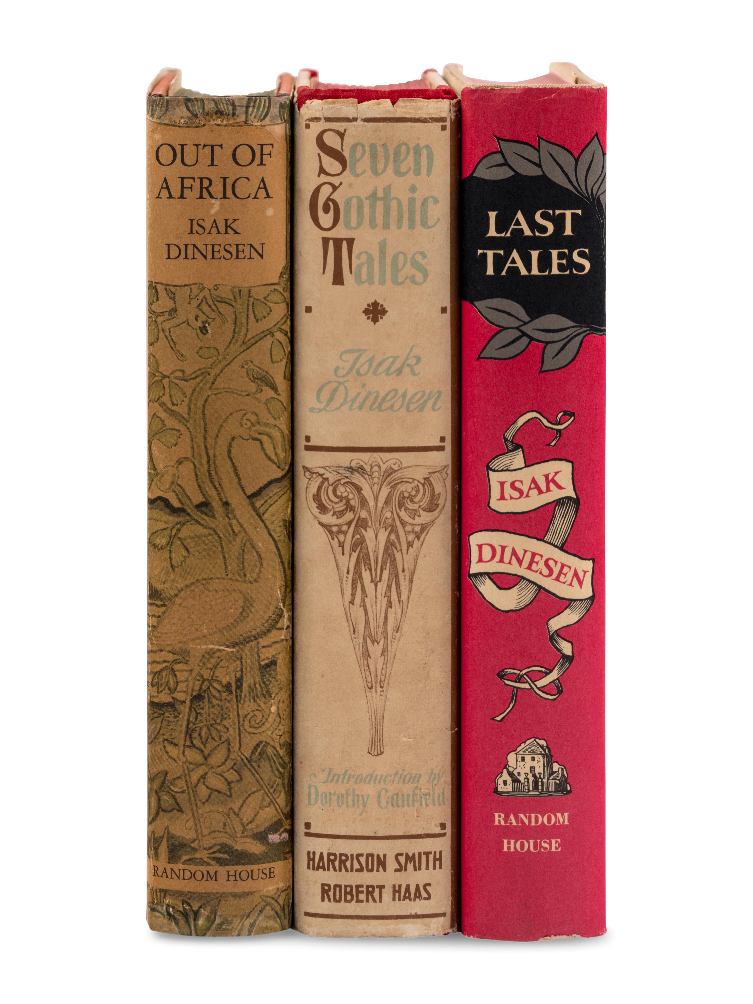 DINESEN, Isak (1885-1962). A group of 3 FIRST EDITIONS, comprising:
