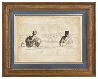 Étude de Deux Avocats (Study for 'Une Cause Célèbre')