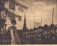 Martin Lewis (American, 1881-1962) - Glow of the City