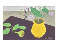 Vase de Fleurs et Poires