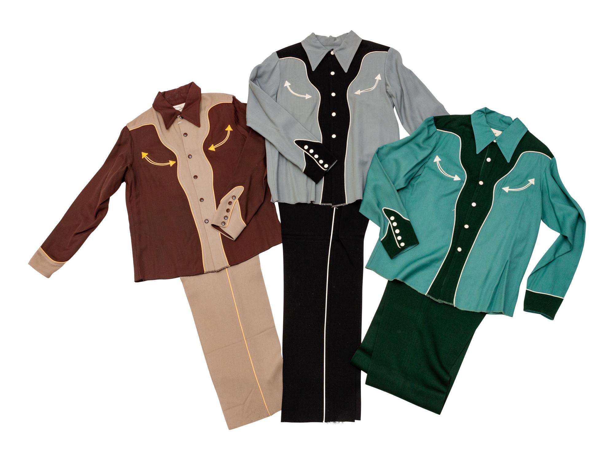 Seven Gene Autry Children's Shirts and Six Pair Coordinating Pants, each unworn, original tags, marked size 12