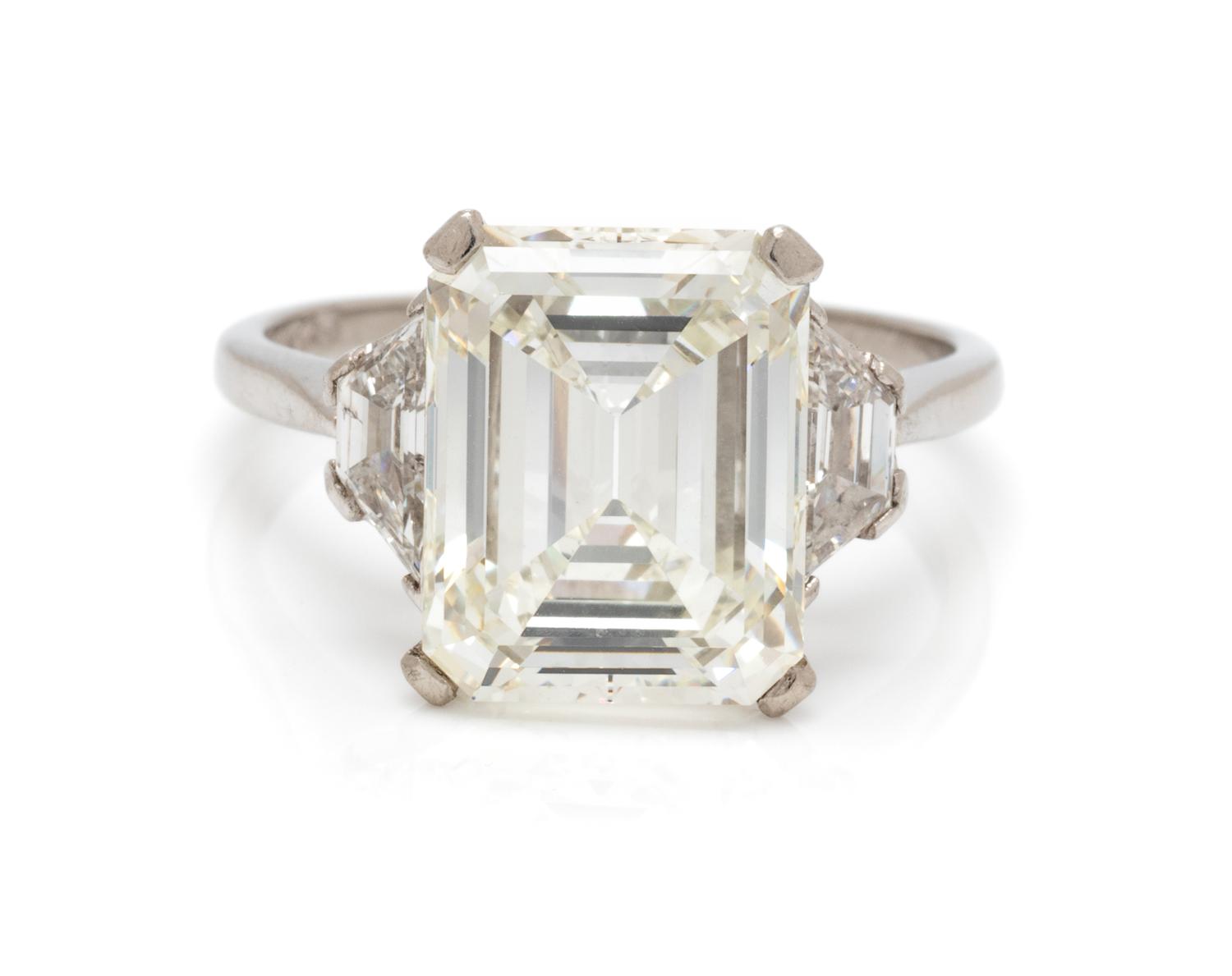 A Platinum and Diamond Ring, 3.90 dwts.