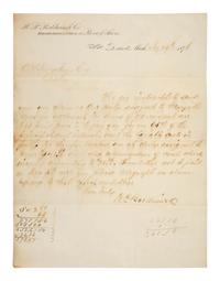 [MICHIGAN]. A group of documents related to Michigan merchant Asa Kingsbury, including: