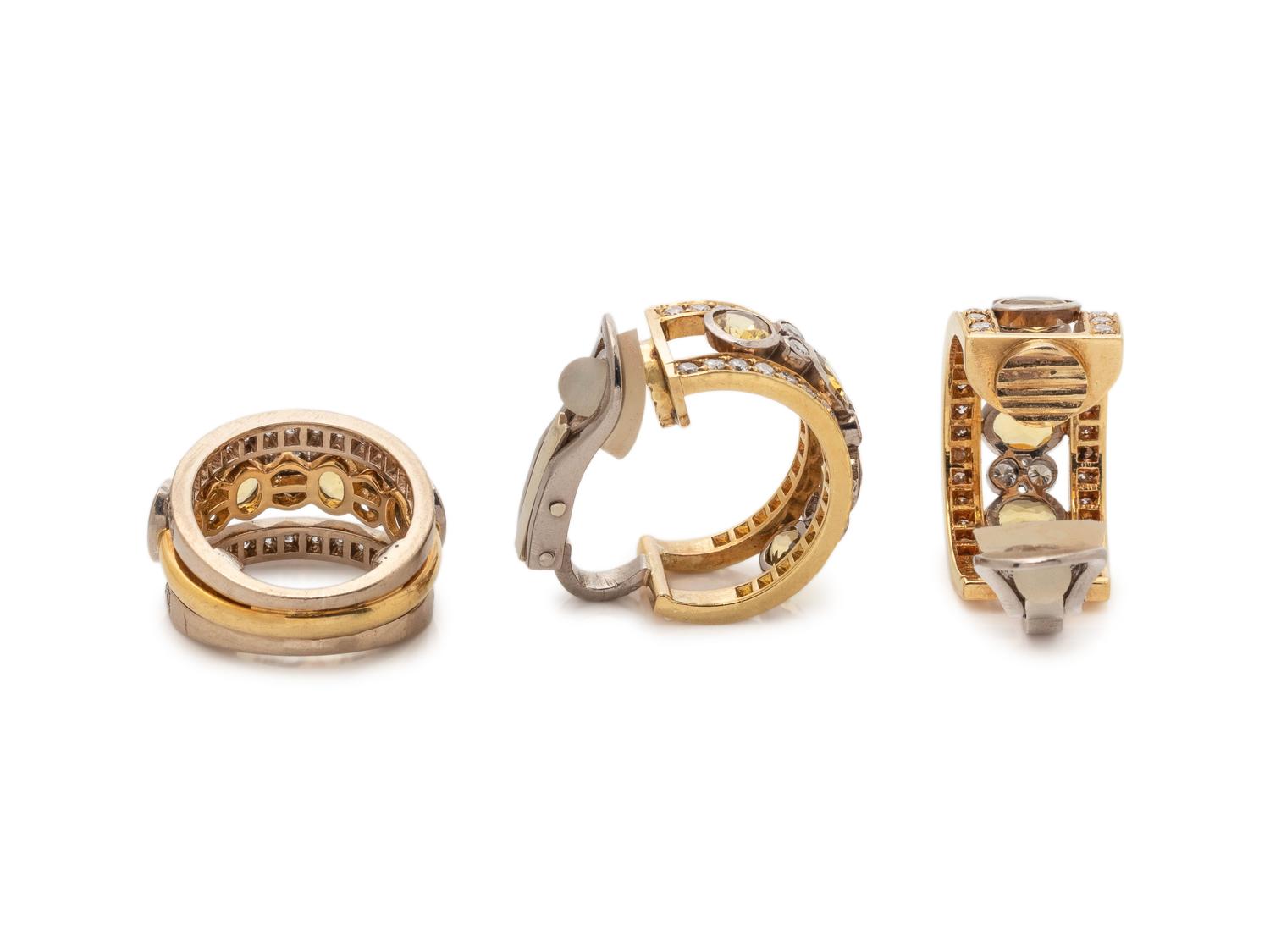 HELIODOR AND DIAMOND SET
